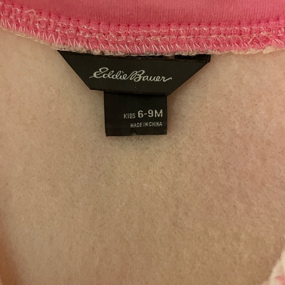 Eddie Bauer pink fleece lined one piece - Picture 3 of 4